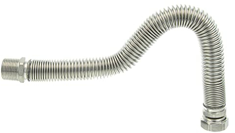 tecuro Edelstahlflexwellrohr 1 Zoll (DN 25), ausziehbar von 75-130 mm, formstabil - ES257513