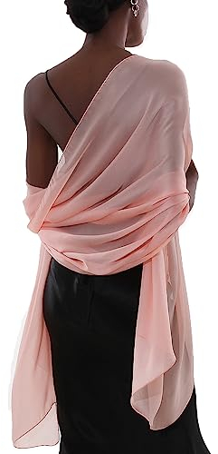 PIOYMEYA Stola Rosa Elegante Donna Cerimonia Foulard Scialle Sciarpe Sciarpa Leggera Stola Sposa