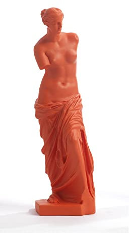 PABEN Aphrodite Venus Di Milo 27,7 cm Dekorative griechische Statue aus Harz (Rot)