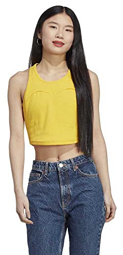 Adidas Damen Tank W LNG Rib Tank, Bold Gold, IC6506, M