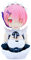 Jiumaocleu Anime Re:0 Figur Büste Harz Modell Rem und Ram 1/10 Harz Figur Statue Büste Modell, Handmade Collectible Desktop Display Auto Dekoration