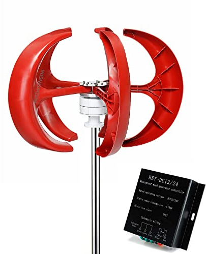 AISINILALAO Hocheffizienz vertikale Achsenwindturbine, 10000W Alternative Energiegenerator kleine Windmühle freie Energie mit Controller (12 V 24 V 48 V),48v
