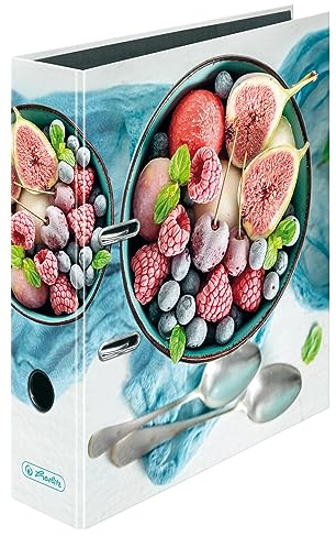 herlitz Ordner A4, 8cm, Motiv: Sorbet-Früchte, 1 Stück