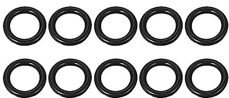 M METERXITY 10Stk Nitril Gummi O-Ringe - Dichtungen Anwenden Sanitäranlagen (14x9.6x2.2mm Schwarz)
