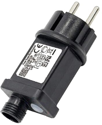 NIEI 1 bloc d'alimentation transformateur 24 V, noir, convient pour Noël, Halloween, appareils LED, décorations, prise européenne