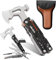 HANSHI Camping Axt Multitool mit YG10 Wolfram Stahl austauschbare Drahtschneider für Geschenk 17 in 1 Multi Tool mit Feder-Action Zange, Messer, Schraubendreher, Flint Rob, Safty Pfeife mit Nylon Hüll