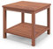 COSTWAY Garden Side Table, Solid Acacia Wood Outdoor Coffee Table with 2-Tier Storage Shelves, Weather-Resistant Square Small End Snack Tea Table for Patio, Balcony, Backyard and Poolside, 45x45x45cm