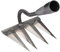 Garden Harke, Harke Kohlenstoffstahl Rechen, Gartenrechen Laubharke, Metal Kohlenstoffstahl Harke, Rasenrechen Für Steine Gartenarbeit Vertikutieren Unkraut Jäten (ohne Stock)
