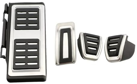 OU SI DUO Für Für Octavia A7 5E Für Kodiaq Für Karoq 2016-2023 LHD Drive Modell Auto Kraftstoff Bremse Dead Pedal Cover Set(MT with Rest)