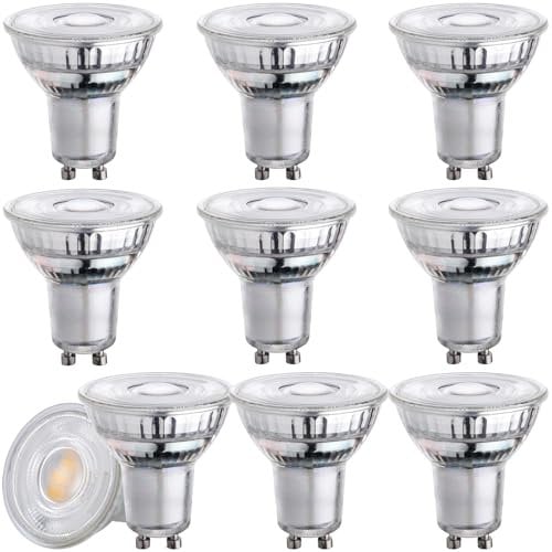Wesome Lighting GU10 LED Glühbirne, 1,9W 345LM, Neutralweiß 4000K, 36° Abstrahlwinkel, Energieeffizienzklasse A, Nicht Dimmbar, 10 Stück