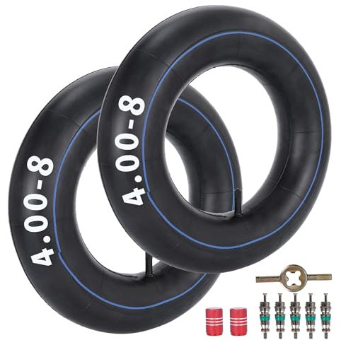 4,80/4,00-8 Schlauch mit TR13 Gerader Ventilschaft Ersatz für Schubkarre Rasenmäher Handwagen Go-Cart Mini-Fahrrad-Hofanhänger Dollie Trolley 2 Pack