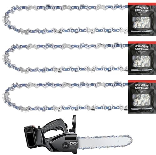 Confezione da 3 catene per sega da 3/8 LP per binario da 30,5 cm, 40 collegamenti di trasmissione, 1,3 mm, catena di ricambio compatibile con Makita, Bosch, Einhell, Oregon, Husqvarna, Dolmar e molto