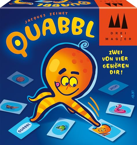 Schmidt Spiele 40898 Quabbl, DREI Magier Kartenspiel, Kinderkartenspiel