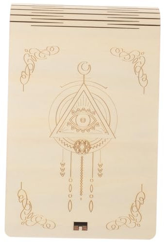 Garneck 2er-box Aufbewahrungsbehälter Behälter Für Tarotkarten Tarot-behälter Spielkartenetui Rechteckiger Lagerregale Kartendeckhalter Tarot-tasche Khaki Hölzern