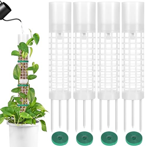 4 x 38.5 cm Selbstbewässerung Moosstab für Monstera Rankhilfe Monstera, Moss Pole für Moosstab