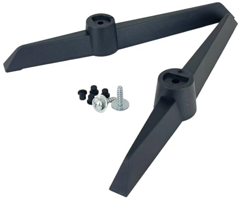 Original TV Base Stand Left and Right Leg Pair Feet with Screws Compatible for BUSH DLED50UHDHDRSB DLED55UHDHDRSB Smart 4K UHD HDR LED