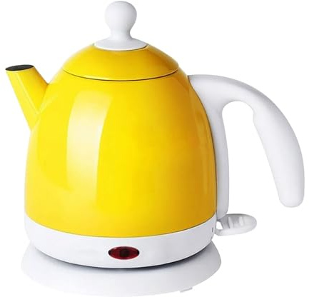 KKTX Fast Boil, Electric Water Kettle, 304 Stainless Steel, Rapid Boil, Auto Shut-Off, Boil-Dry Protection, Coffee Kettle, 4min, 1000W,Yellow