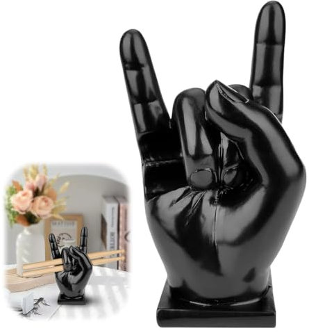 Drumstick Halter Drumstick Holder Hand, Creative Rock Hand, Drumstick Halter Harz Rock Hand Drum Sticks Halter Drumstick Halterung Home Dekoration Drumstick Lustiges Geschenk FüR Schlagzeuger