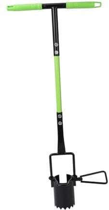 LOVIVER Bulb Planter Long Handled Stand up Bulb Planter with Foot Pedal Gardening Bulb Transplanter Sod Plugger for Flower Planting