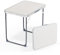 Bonnlo Table de Jardin Pliante Portable en Alliage d'Aluminium/ 3 Hauteurs Réglables/ 70x50x58cm/ Pliable pour la Terrasse, Le Camping, la Plage,Le Balcon,Le Bureau
