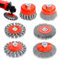 Brosse métallique pour meuleuse d'angle, accessoires de meuleuse d'angle, diamètre 115 mm et 125 mm, avec modèles M14 pour perceuse de polissage, meulage, dérouillage, ébavurage (6)