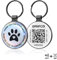 Wooftag NFC & QR Haustier-ID Tag, Digitale Hundemarke mit Standortbenachrichtigung, Online-Haustier-Profil, Haustier Standort Alert E-Mail, Personalisierte Pet ID-Tag, lautlos & langlebig (weiß)