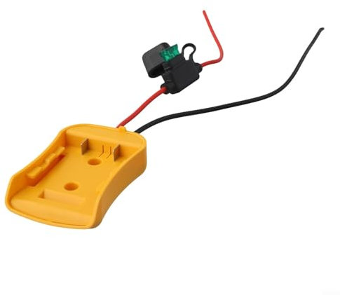 Adaptateur efficace pour outils DeWalt 18 V simplifiant vos besoins de câblage (avec fusible)