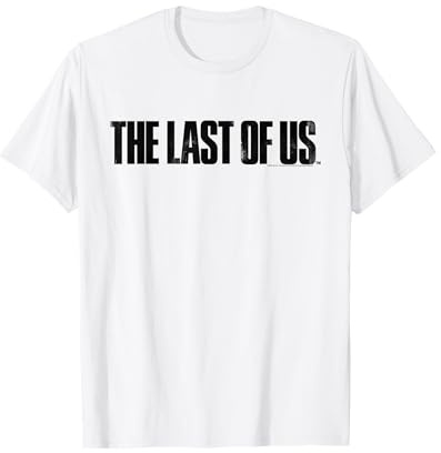 The Last of Us Black Text Logo Video Game T-Shirt