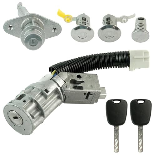 Partsline Kit Antivol de Direction et Barillets compatible avec C1 107 Aygo