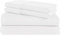 Wohnmobil-Bettlaken, Wohnmobil-Bettwäsche-Set, 152,4 x 203,2 cm, bis zu 25,4 - 30,5 cm tiefe Tasche, 100 % ägyptische Baumwolle, 4-teilig, weiß, einfarbig