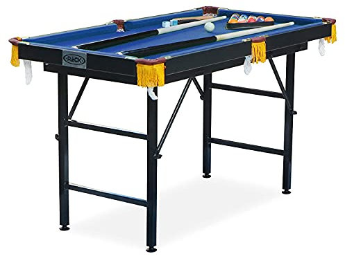 Rack pool tables Leo 4-Fuß Faltbarer Billard/Billardtisch (blau)