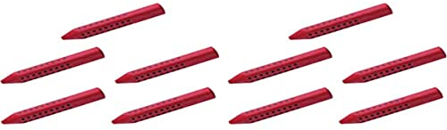 Faber-Castell 187101 - Dreieckradierer Grip 2001 (10x Rot)