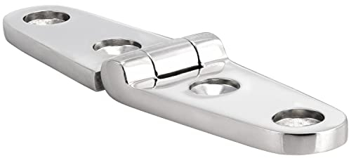 FASTON® Scharniere Dicke, Feinguss poliert 103x27x4,5 mm (1 Stück) Edelstahl A4 V4A Türband Einlassscharnier Tischscharnier Pendeltürband Möbelscharnier Türscharnier