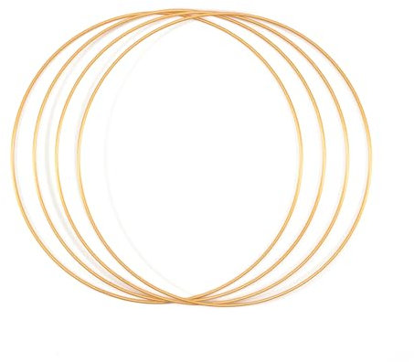 Vaessen Creative Metallringe Ø30cm, Gold 4Stücks