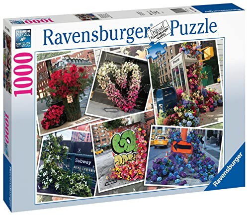 Ravensburger New York City Flower Flash 1000 Piece Jigsaw Puzzles for Kids Age 12+