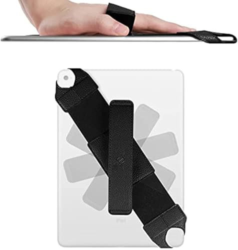 Universal Tablet Hand Strap Holder, Fintie 360 Degrees Swivel PU Leather Handle Grip with Elastic Belt, Secure Portable for 7-8 Inch iPad Mini/ Sumsung Galaxy Tab/ Android/ Windows Tablets