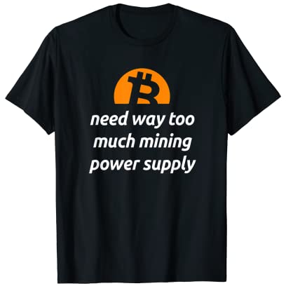 Bitcoin Miner Cryptocurrency GPU Mining Rig Blockchain Zitat T-Shirt