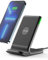 SAFUEL Wireless Charger Phone Stand, 15W Qi Wireless Charging Holder with Sleep-friendly Adaptive Light & Dual Charging Modes for iPhone 15 14 13 12 11 Pro Max X Plus Samsung S22 S21 Google LG