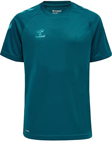 hummel hmlCORE XK CORE Poly Tee S/S Kids, Blue Coral, 176