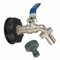 Bekindpro IBC Wasserhahn IBC Kugelauslaufhahn Adapter S60x6 Messing IBC Auslaufhahn 3/4 Zoll Gartenschlauch Wasserhahn Wassertank Schlauchanschluss Kugelhahn Ersatz IBC Tank Zubehör (3/4 Zoll)