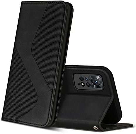 ZONNAVI Coque pour Xiaomi Redmi Note 11 Pro 4G/5G, Premium Étui Housse en Cuir de Protection avec [Emplacements Cartes], Clapet Folio Portefeuille pour Xiaomi Redmi Note 11 Pro 4G/5G (Noir)