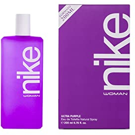 NIKE - Ultra Purple 200 ml, Colonia Mujer, Perfume Formato Spray, Eau de Toilette Natural y Femenina, Aroma Floral Afrutado, Fragancia Fresca, Cautivadora y de Larga Duración