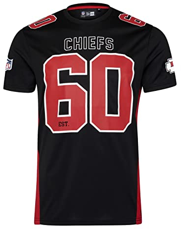 New Era Kansas City Chiefs NFL Established Number Mesh Tee Black T-Shirt - XXL