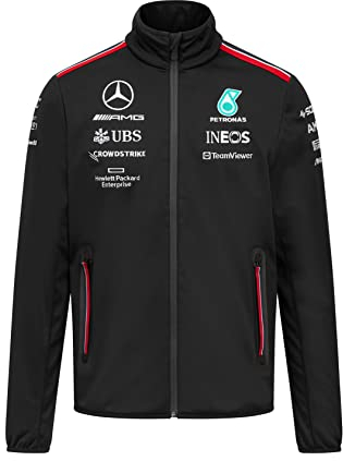 MERCEDES AMG PETRONAS Formula One Team - 2023 Team Softshelljacke - Schwarz - Männer - Größe: L