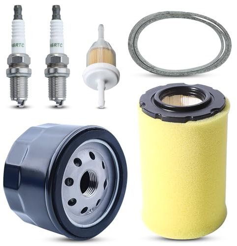 Atunee MIU14395 Filtre à air pour John Deere D100 D105 D125 D130 D140 D110 E140 E130 E100 E120 LA145 LA135 Z255 Z235 X330 tondeuse avec bougie d'allumage