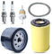 Atunee MIU14395 Filtre à air pour John Deere D100 D105 D125 D130 D140 D110 E140 E130 E100 E120 LA145 LA135 Z255 Z235 X330 tondeuse avec bougie d'allumage