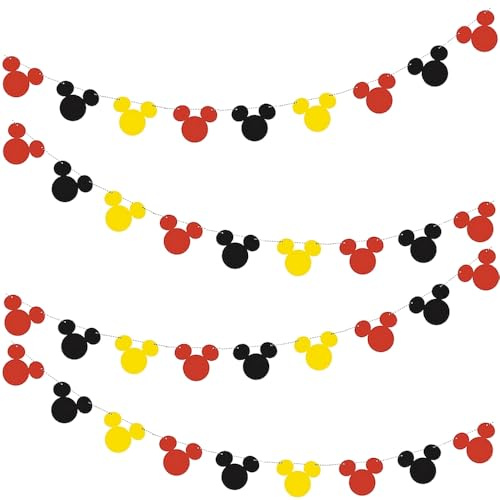 Disney Mickey Mouse Party Garland Banner Decoration - 1 ct