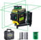 Firecore Laser Level, self-Leveling Laser 3x360 Degrees Green, line Laser with Magnetic Laser Mount, Construction Laser with 2 Li-Ion Batteries and Toolbox (F94T-XG)