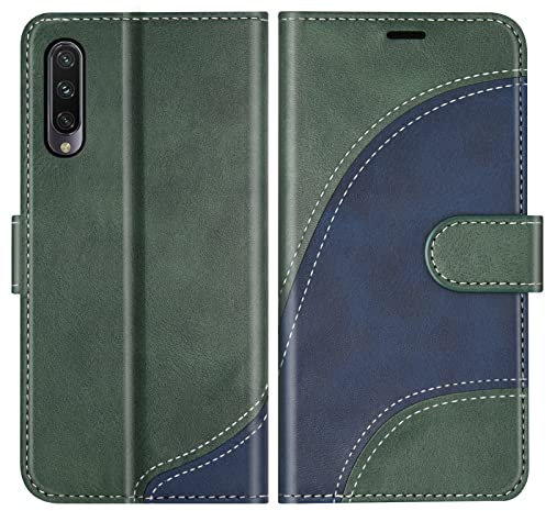 BoxTii Coque pour Xiaomi MI 9 Lite/MI A3 Lite/MI CC9, Portefeuille Etui en Cuir PU, Magnétique Protection Housse Coque pour Xiaomi MI 9 Lite/MI A3 Lite/MI CC9, Vert