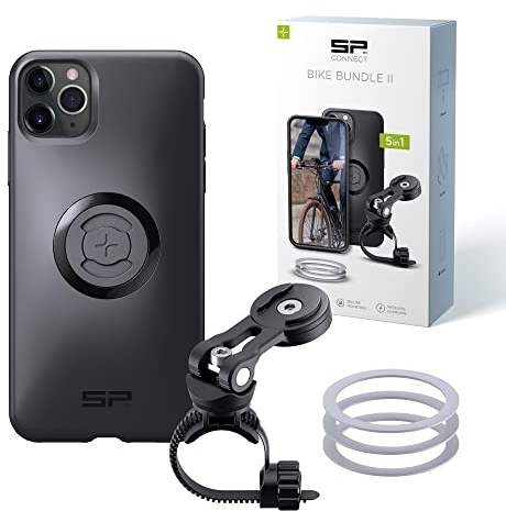 SP CONNECT Bike Bundle II | SPC+ | kompatibel mit iPhone 11 Pro Max/XS Max | Handyhalter für Fahrradlenker | Mountainbike Rennrad Handy Halterung